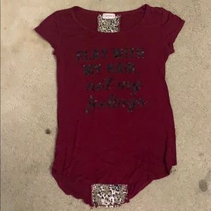 Play with my hair, not my feelings shirt